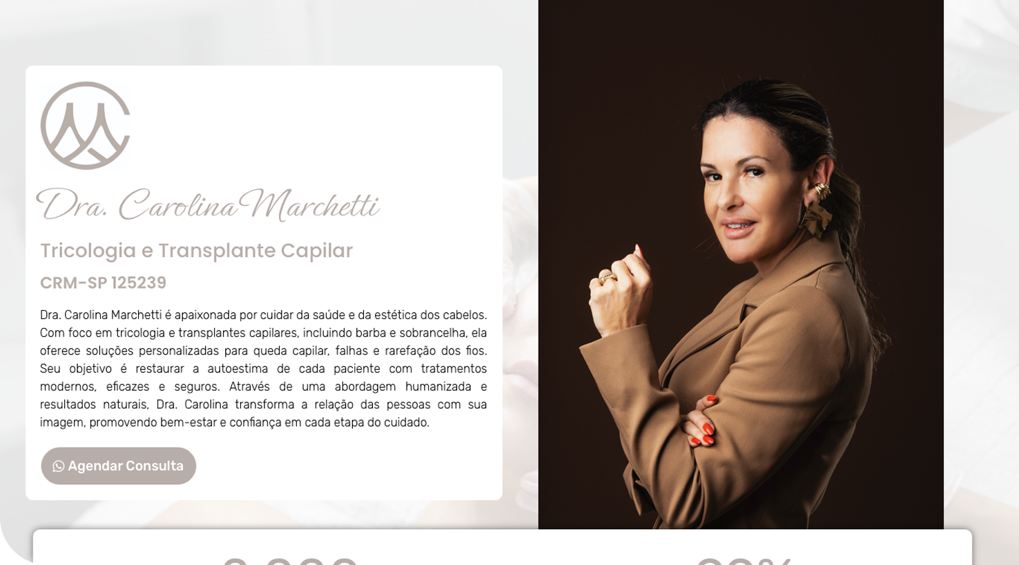 Site antes do método — Dra. Carolina Marchetti